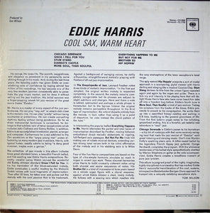 Eddie Harris : Cool Sax Warm Heart (LP, Album, RE)