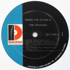 The Ventures : Where The Action Is (LP, Album, Mono, RP)