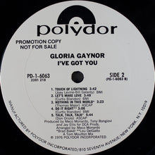 Charger l&#39;image dans la galerie, Gloria Gaynor : I&#39;ve Got You (LP, Album, Promo)
