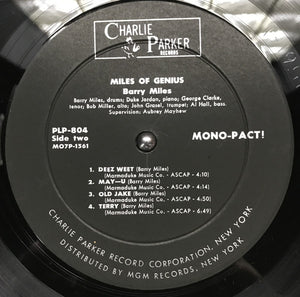 Barry Miles : Miles Of Genius (LP, Album, Mono)
