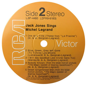 Jack Jones : Sings Michel Legrand (LP, Album, Dyn)