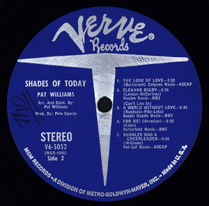 Pat Williams* : Shades Of Today (LP, Album)