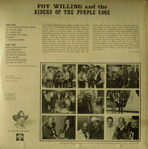Foy Willing And The Riders Of The Purple Sage* : Foy Willing And The Riders Of The Purple Sage (LP)