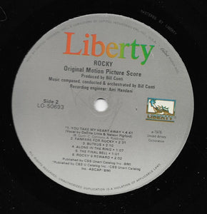 Bill Conti : Rocky - Original Motion Picture Score (LP, Album, RE)
