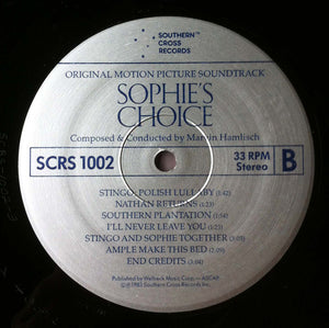 Marvin Hamlisch : Sophie's Choice (Original Motion Picture Soundtrack) (LP, Album)