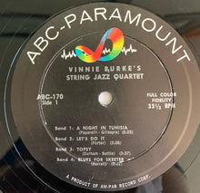 Load image into Gallery viewer, Vinnie Burke&#39;s String Jazz Quartet : Vinnie Burke&#39;s String Jazz Quartet (LP, Album, Mono)
