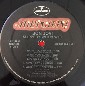 Bon Jovi : Slippery When Wet (LP, Album, 53 )