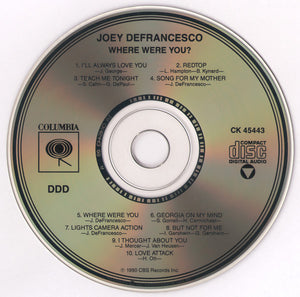 Joey DeFrancesco : Where WERE You? (CD, Album)