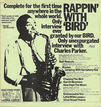 Charlie Parker : Rappin' With Bird (LP, Unofficial)