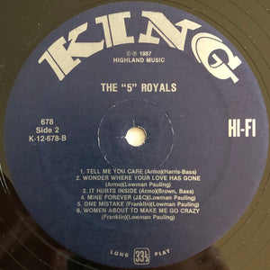 The 5 Royales : The "5" Royales (LP, RE)