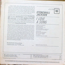Load image into Gallery viewer, Stonewall Jackson : I Love A Song (LP, Mono)
