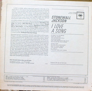 Stonewall Jackson : I Love A Song (LP, Mono)