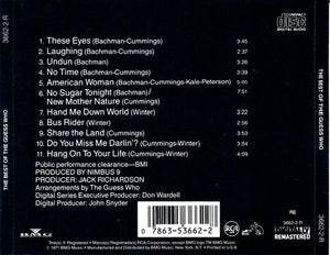 The Guess Who : The Best Of The Guess Who (CD, Comp)