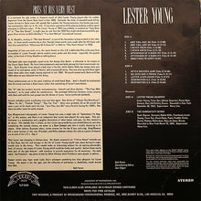 Laden Sie das Bild in den Galerie-Viewer, Lester Young : Pres At His Very Best (LP, Comp, RE)
