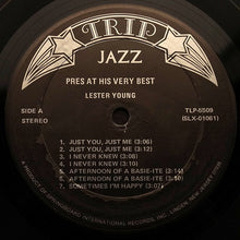 Load image into Gallery viewer, Lester Young : Pres At His Very Best (LP, Comp, RE)
