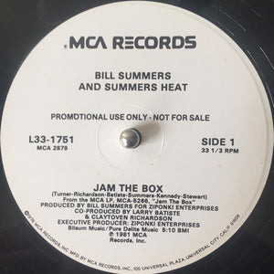 Bill Summers & Summers Heat : Jam The Box / Drum Affair (12")