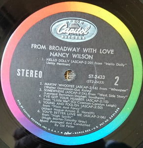 Nancy Wilson : From Broadway With Love (LP, Album)