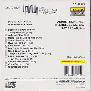 André Previn With Mundell Lowe & Ray Brown : Uptown (CD, Album)