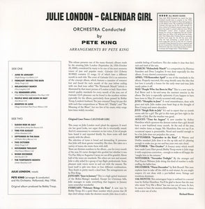 Julie London : Calendar Girl (LP, Album, Ltd, RE,  Ga)