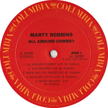 Laden Sie das Bild in den Galerie-Viewer, Marty Robbins : All Around Cowboy (LP, Album)
