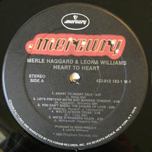 Laden Sie das Bild in den Galerie-Viewer, Merle Haggard &amp; Leona Williams : Heart To Heart (LP, Album, 53 )

