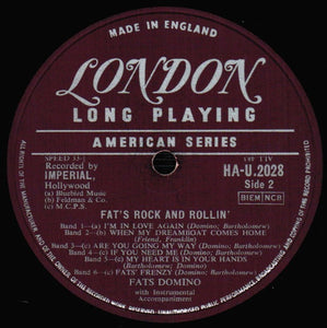Fats Domino : Rock And Rollin' (LP, Album, Mono)