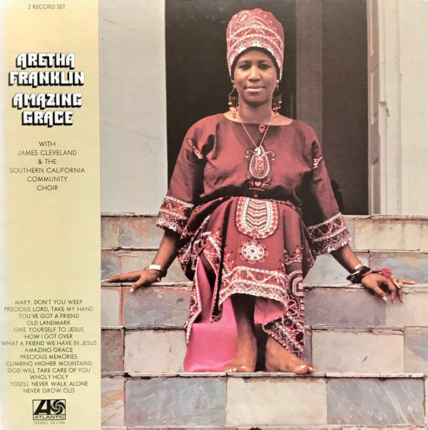 Aretha Franklin With James Cleveland* & The Southern California Community Choir : Amazing Grace (2xLP, Album, MO )