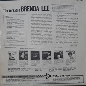 Brenda Lee : The Versatile Brenda Lee (LP)