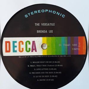 Brenda Lee : The Versatile Brenda Lee (LP)