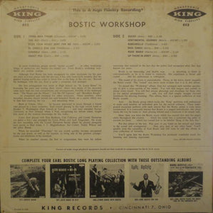 Earl Bostic : Dance Music From The Bostic Workshop (LP, Comp)