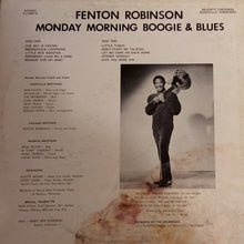 Charger l&#39;image dans la galerie, Fenton Robinson : Monday Morning Boogie &amp; Blues (LP, Album)
