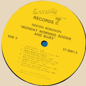 Fenton Robinson : Monday Morning Boogie & Blues (LP, Album)