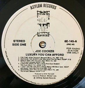 Joe Cocker : Luxury You Can Afford (LP, Album, Promo)