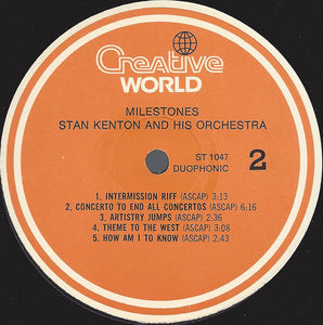 Stan Kenton : The Creative World Of Stan Kenton: Milestones (LP)