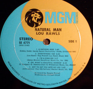 Lou Rawls : Natural Man (LP, Album)