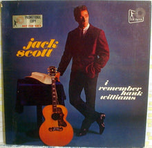 Laden Sie das Bild in den Galerie-Viewer, Jack Scott : I Remember Hank Williams (LP, Mono, Promo)
