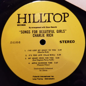 Charlie Rich : Songs For Beautiful Girls (LP, Comp)