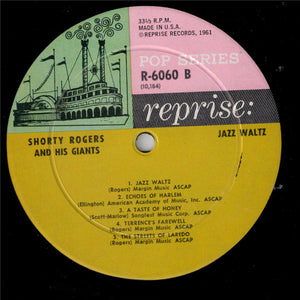 Shorty Rogers & His Giants* : Jazz Waltz (LP, Album, Mono)