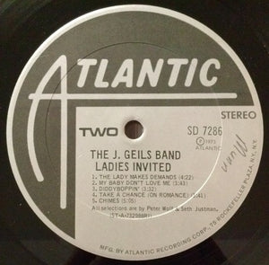 The J. Geils Band : Ladies Invited (LP, Album, RI )