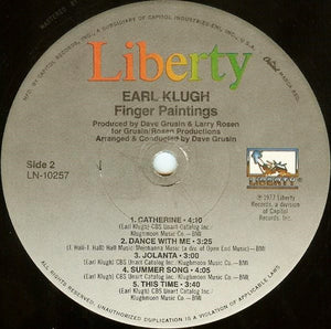 Earl Klugh : Finger Paintings (LP, Album, RE)