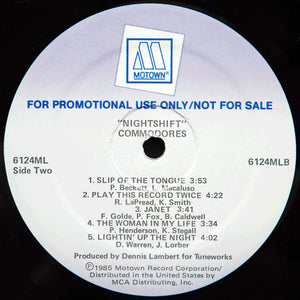 Commodores : Nightshift (LP, Album, Promo)