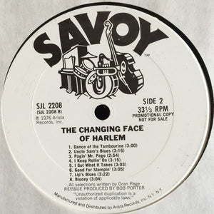 Various : The Changing Face Of Harlem (2xLP, Comp, Promo)