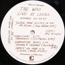 Charger l&#39;image dans la galerie, The Who : Live At Leeds (LP, Album, Glo)
