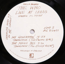 Laden Sie das Bild in den Galerie-Viewer, The Who : Live At Leeds (LP, Album, Glo)
