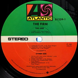 The Firm (7) : The Firm (LP, Album, All)
