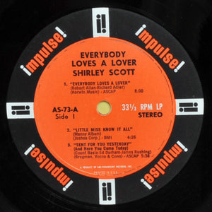 Shirley Scott : Everybody Loves A Lover (LP, Album, Gat)