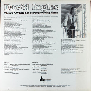 David Ingles (2) : There's A Whole Lot Of People Going Home (LP)