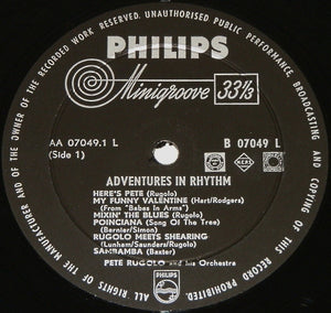 Pete Rugolo Orchestra : Adventures In Rhythm (LP, Album)