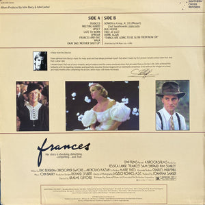 John Barry : Frances (Original Motion Picture Soundtrack) (LP, Album)