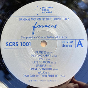 John Barry : Frances (Original Motion Picture Soundtrack) (LP, Album)